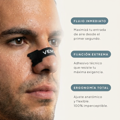 Venty - imagen lifestyle hombre con tira nasal